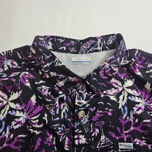 Columbia PFG Super Slack Tide Camp Vented Button T- Shirt Men's XXL